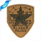 High quality custom made star logo leather label,wholesale cheap custom leather patch for clothing