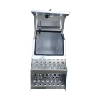 Aluminum big mouth 12" step tool box for semi truck