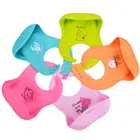 Customized White Waterproof Children Bandana Silicone Baby Bib