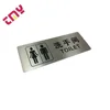 Customized Wholesale Stainless Steel Cheap Security Warning Wet Floor Metal Toilet Sign Plate
