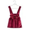 Wholesale 2018 stylish red velvet Japanese school girl suspender skirt for appointment