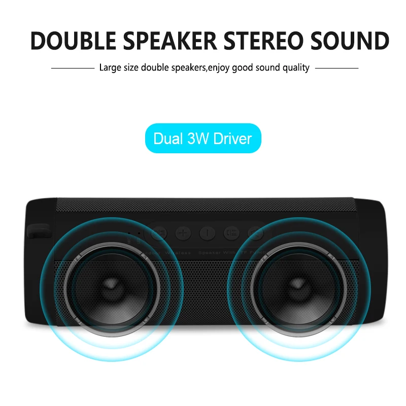 ANCREU New Portable speaker,Electroplating Stainless Steel 10W BT 5.0 TWS True Wireless Speaker - ANKUX.COM