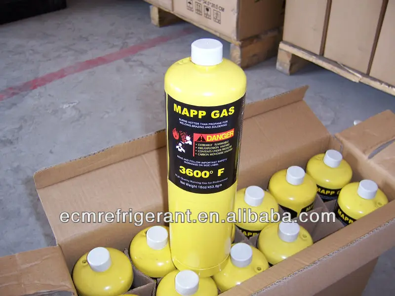 Mapp gas map pro and propane with 16oz and 14oz