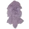 High quality purple brown grey white single wholeskin Mongolian lamb fur plate real sheepskin hide