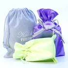 Custom Printed Drawstring Reusable Jewelry Satin Pouch