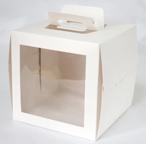 package box for wedding gift cake packaging with clear window