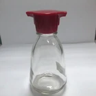 5oz 150ml Oil Vinegar Packaging Bottle Mini Sauce Bottles With Red Plastic Double Pourer Cap
