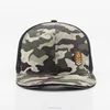 Best Selling retail camo flat bill hat snapback with patch decoration