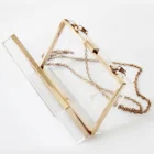 Clear Acrylic Boxed Clutch Purse Crystal Women Evening Handbags Acrylic Clutch Bag Ladies Clutch Bag Women