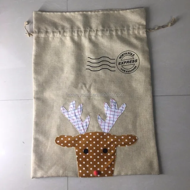 sacksgift bags for christmas presents deer pattern design