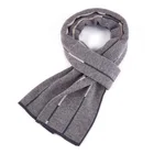 100% wool stripe shawls fashion design wraps long scarf for men