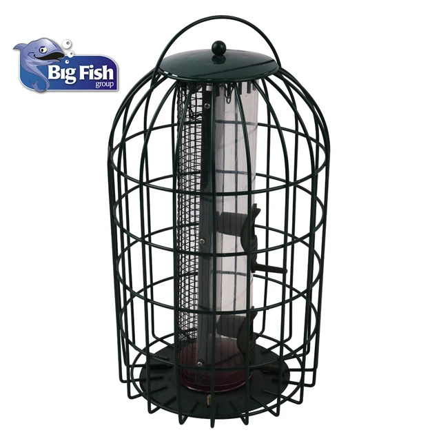 brass squirrel proof nut and seed bird feeder