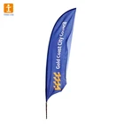 Custom printed feather flag for outdoor display 10 ft