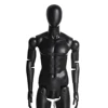 Adjustable mannequin fiberglass removable mannequin abstract men full body black mannequin HM01BKEG