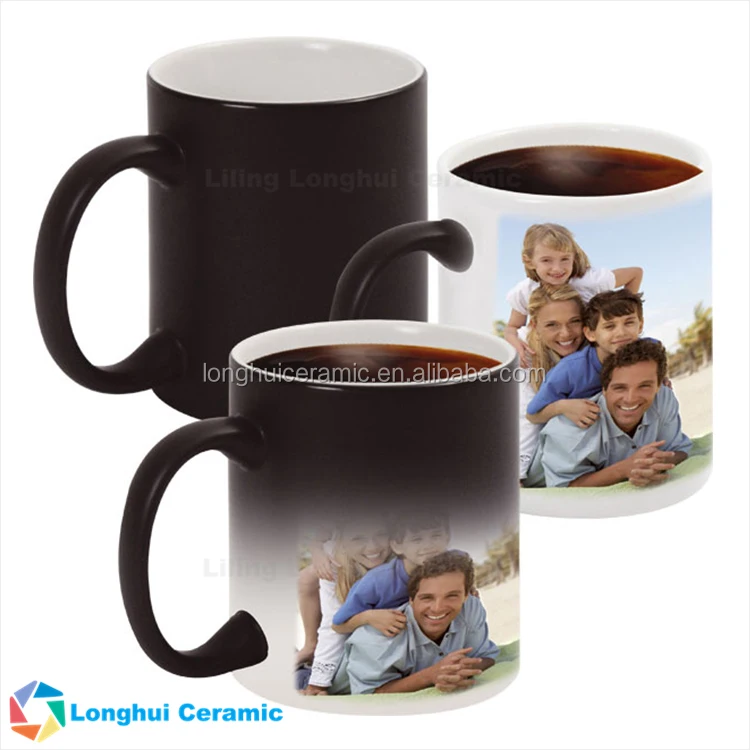 souvenir gift magic ceramic custom photo color changing mug with