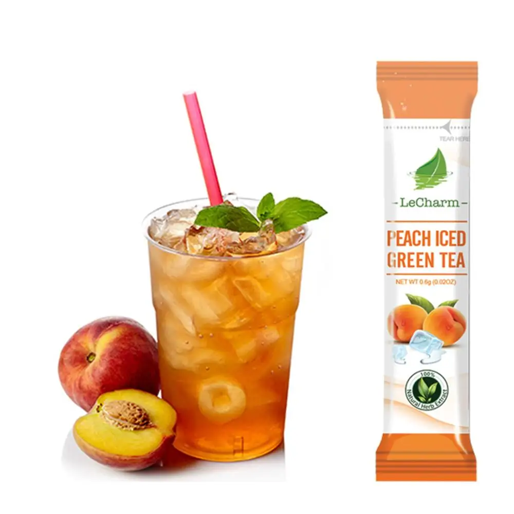 hot selling fruit tea powder ice peach green tea to replace