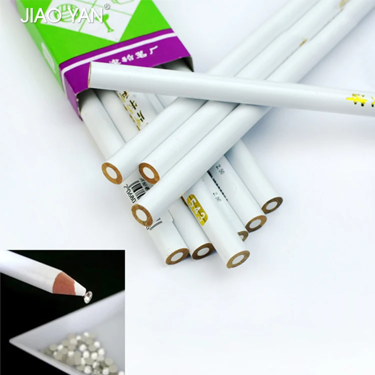 Whole White Diamond Picker Pen Nail Art Rhinestone 5pcs Steel Head Rhinestone Picker Gel Dotting Pen Nail Art Tool