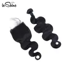 Cheap Remy Hair Extensions Body Wave Bundles With Closure