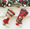 Christmas Decoration 2019 Supplies Large Sock Christmas Coloured Checked Stocking As the Christmas Gift Pack