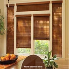 Electric Venetian Blinds 25mm-50mm Basswood slats roller Venetian shutter window