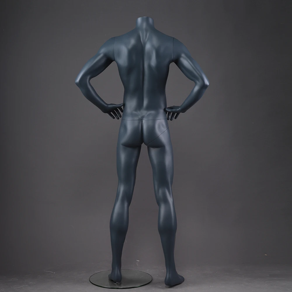 Headless Fiberglass Strong Big Muscle Mannequin Male Lifelike Sport Man