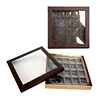 With Clear visible window blister insesrt luxury custom truffle chocolate box packing