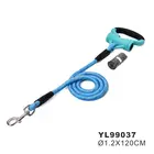 Petstar factory direct supply oem Pet Training Rope Traction REFLECTIVE Dual Bungee Dog Leash With Plastic Padded Handle