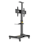 Floor Mount LCD Carts LED TV Stand Mount for Meeting Room Max Capacity 100lbs(45.5kg)