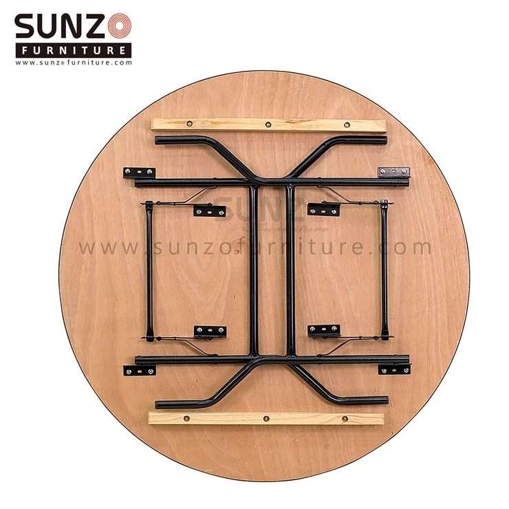 wooden folding table and chairs