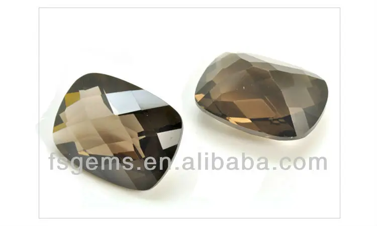 10*10mm Cushion Cut Semi Precious Gemstones Crackle Quartz