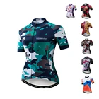 Wholesale Custom cycling jersey women Short Sleeve Mountain Bike Jersey Biking Shirt Jacket Tops Comfortable Quick Dry