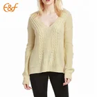 Custom Women Cable Knitted Jumper Sweater Design