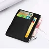 Hot Sales Fashion small leather keychain zip coin purse multi pockets leather card holder