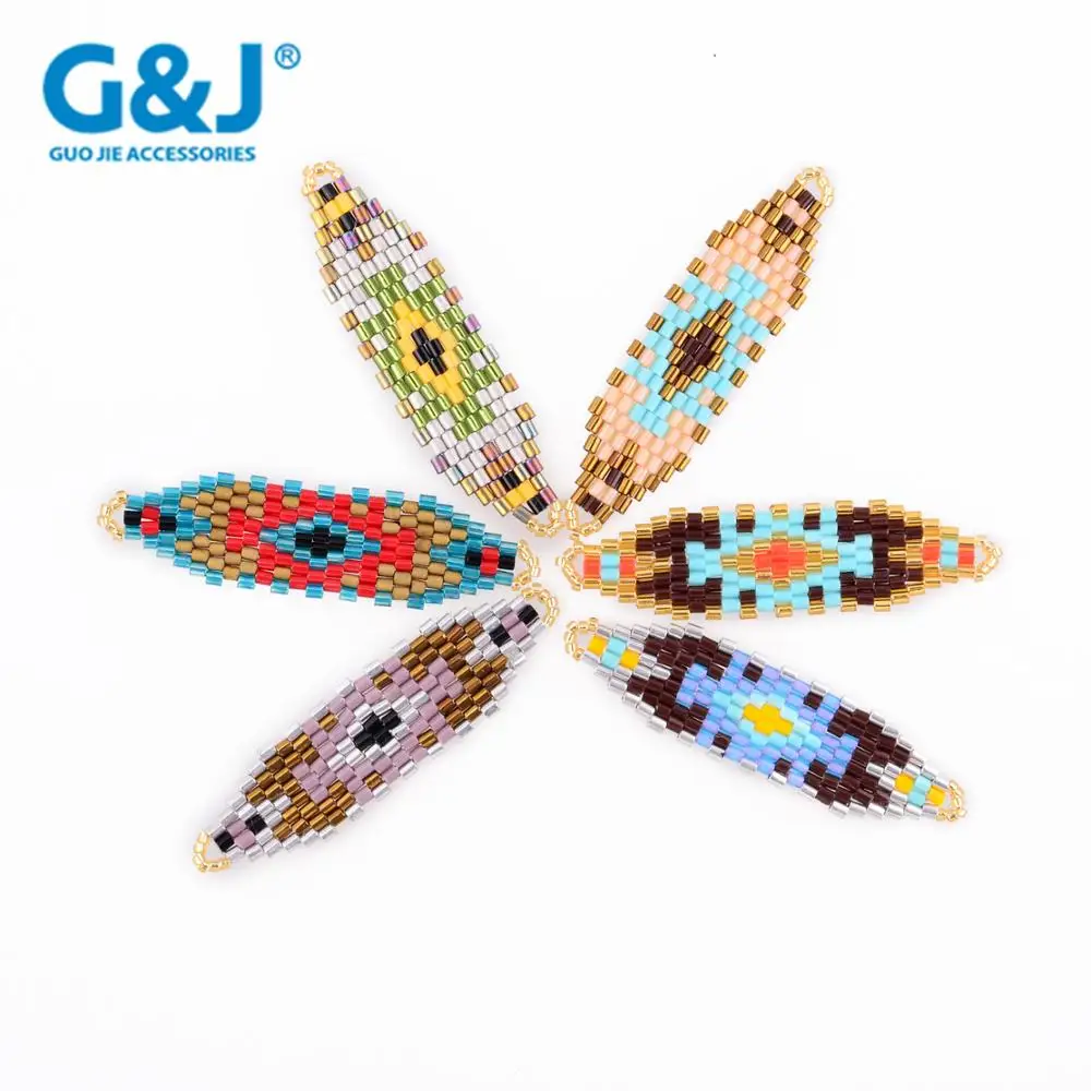 guojie brand accessory mixed color fashion fancy glass beads pendant