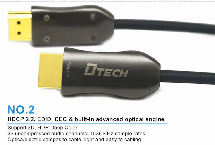 Hdmi 2.0 version AOC fiber 24k gold plated 4k 60hz 31m Cable - ANKUX.COM