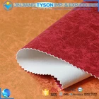 OEM service gold blocking woven nubuck pu synthetic leather for shoes
