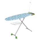 Oval shape mesh ironing board with wheels