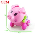7CM PVC Material Lovely Pig Animal Wind Up Toys