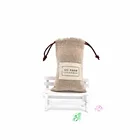 Customized Logo High Quality cotton linen printed Canvas Drawstring Pouch, jewelry Bag ,Gift bags