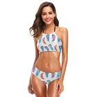 Custom Printed Swimwear Women Push Up Sexy Bikini Beach Swimsuit