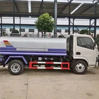 Haute qualité réservoir ovale forme 6cbm volume camion de pulvérisation d'eau à vendre