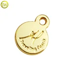 Customized bracelet logo engraved jewelry charm metal name pendant