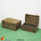 Wooden Trunk Organizer Hand Carved Wood Box