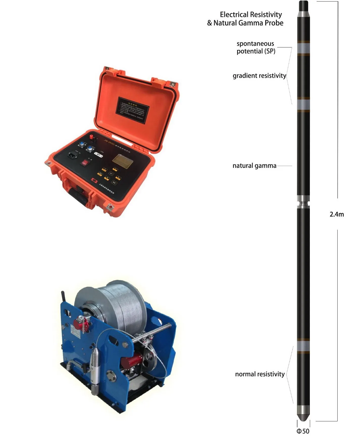 Long Range Winch Wireline Logging Borehole Logging Well Logging Data