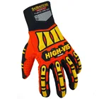 EN 388 2016 4132XP Anti-Impact Protection safety gloves Oil and Gas hand gloves Industrial dotted Oil Resistant gloves