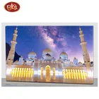 High Skilled Artist Hand-painted Abstract Arab Calligraphy Hand Painted Oil Painting Canvas Islamic Building Art Painting For Ho