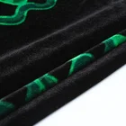 Green black purple 5000 printed plain 100% polyester monk robe korea velvet fabric