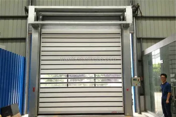 High Speed Metal Door Aluminum Alloy Fast Door With Small Window