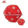 red special shape fuzzy plush dice