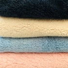 Thick polyester sherpa fleece fabric